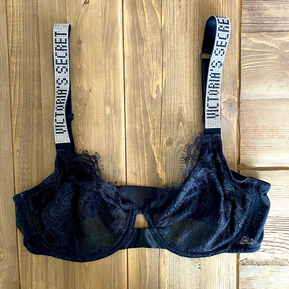 Victoria Secret Unlined Rhinestone Shine Strap Bra